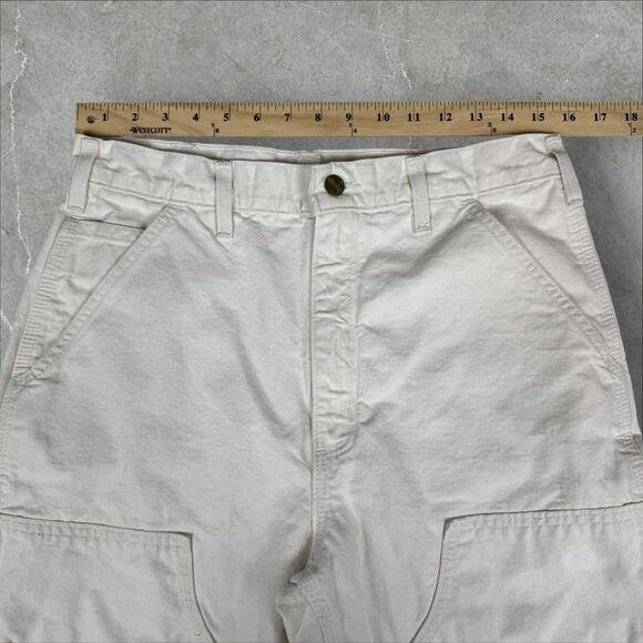 Rare VTG Carhartt B04 NAT Y2K Double Knee Carpenter Painter Pants - 32x34 - Picture 3 of 6